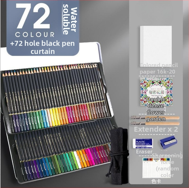 Neoni olejové ceruzky sada, kovové puzdro, HB jadro, základné balenie, na maľovanie a kreslenie