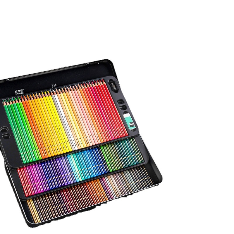 Neoni маслени моливи комплект, метална обвивка, HB грифел, основна опаковка, за рисуване и боядисване