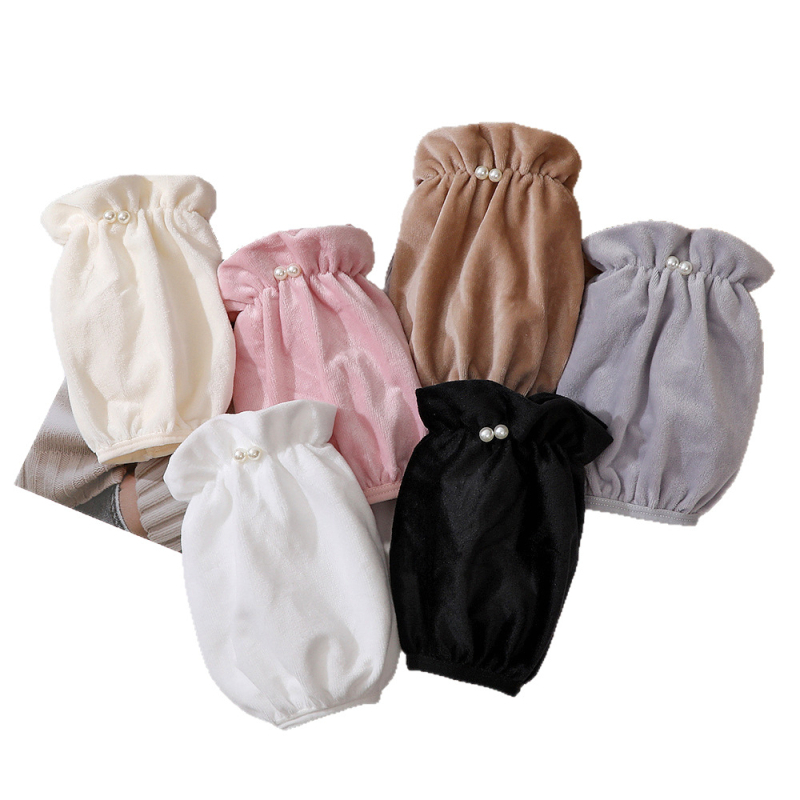 Ženski zaštitnik za rukav od pliša s perlom, zima – flanel, monokromni uzorak, protiv prljavštine