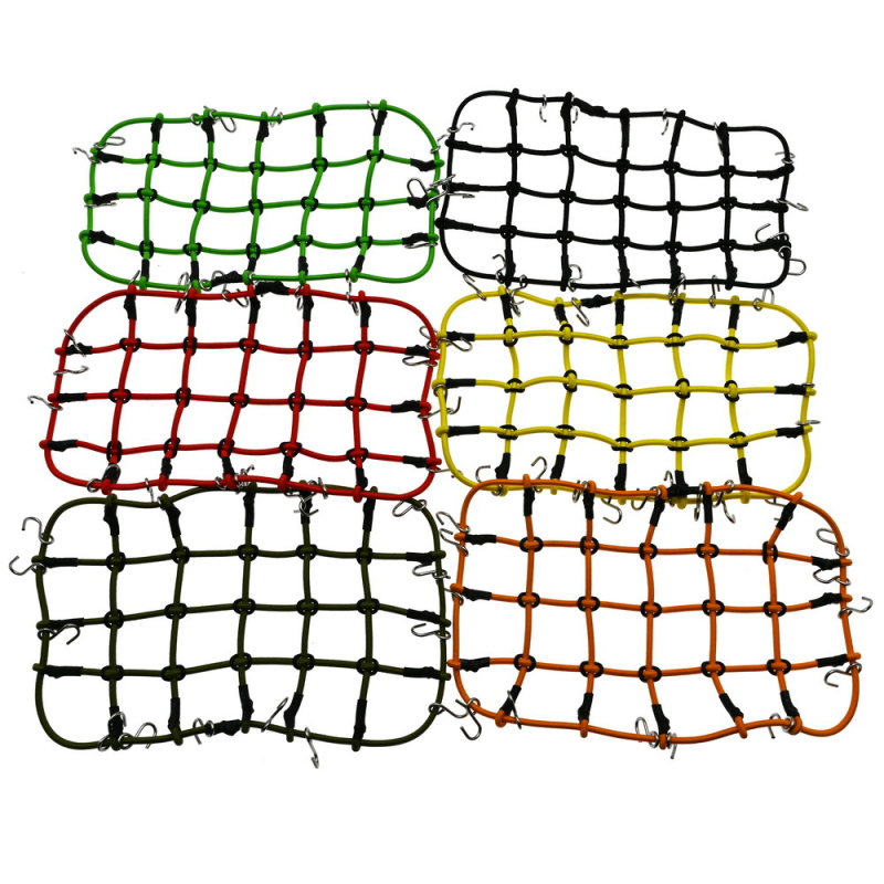 Δ90 1:10 Δίκτυο αποσκευών οροφής – καουτσούκ σχοινί, εξαρτήματα διακόσμησης μοντέλου, τροποποίηση DIY, μεγάλο και μικρό δίχτυ, συναρμολόγηση