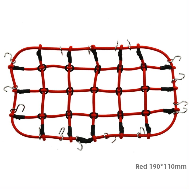 Δ90 1:10 Δίκτυο αποσκευών οροφής – καουτσούκ σχοινί, εξαρτήματα διακόσμησης μοντέλου, τροποποίηση DIY, μεγάλο και μικρό δίχτυ, συναρμολόγηση