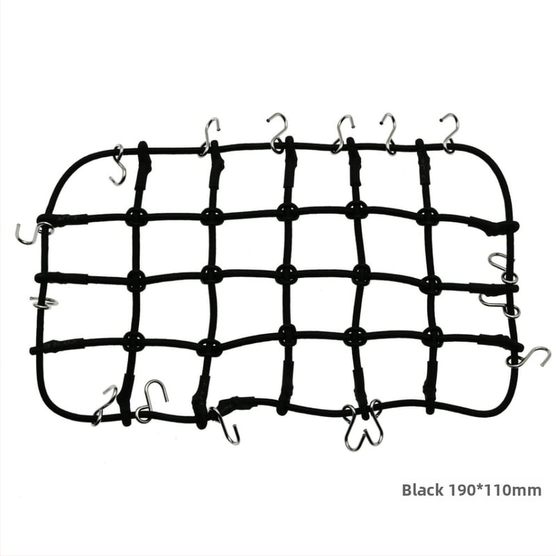 Δ90 1:10 Δίκτυο αποσκευών οροφής – καουτσούκ σχοινί, εξαρτήματα διακόσμησης μοντέλου, τροποποίηση DIY, μεγάλο και μικρό δίχτυ, συναρμολόγηση