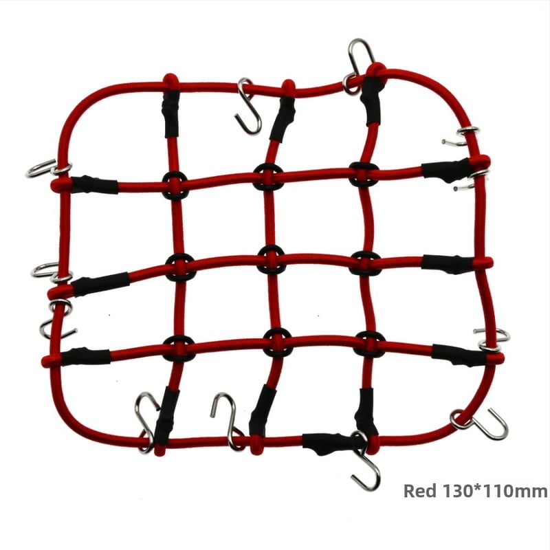 Δ90 1:10 Δίκτυο αποσκευών οροφής – καουτσούκ σχοινί, εξαρτήματα διακόσμησης μοντέλου, τροποποίηση DIY, μεγάλο και μικρό δίχτυ, συναρμολόγηση