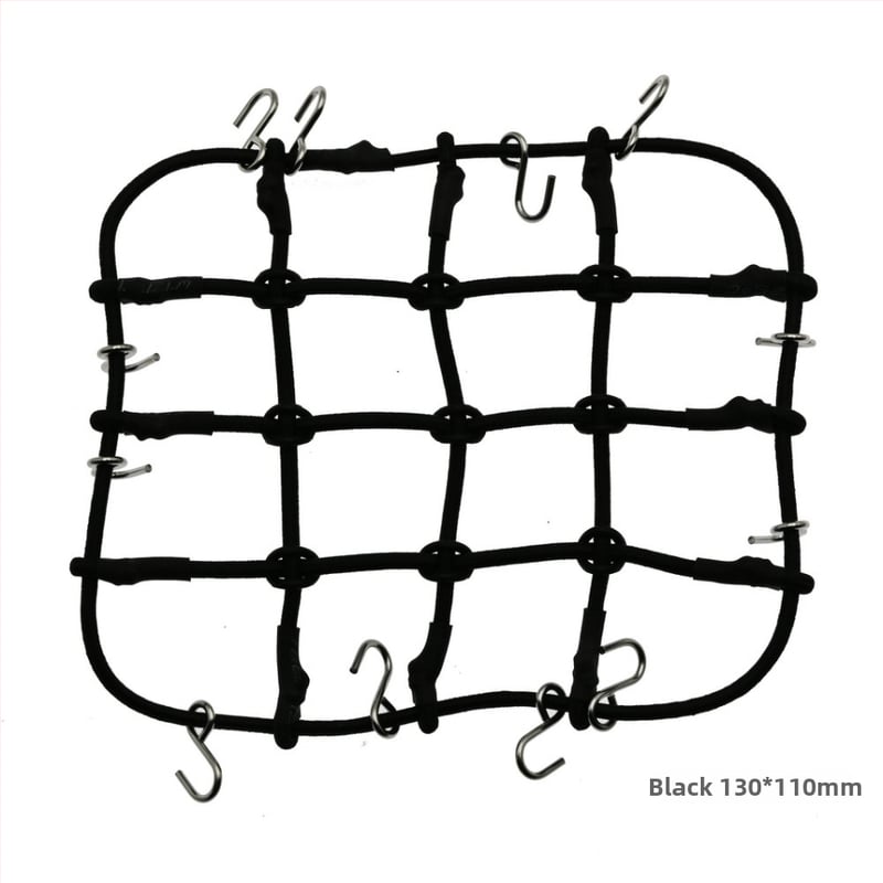 Δ90 1:10 Δίκτυο αποσκευών οροφής – καουτσούκ σχοινί, εξαρτήματα διακόσμησης μοντέλου, τροποποίηση DIY, μεγάλο και μικρό δίχτυ, συναρμολόγηση
