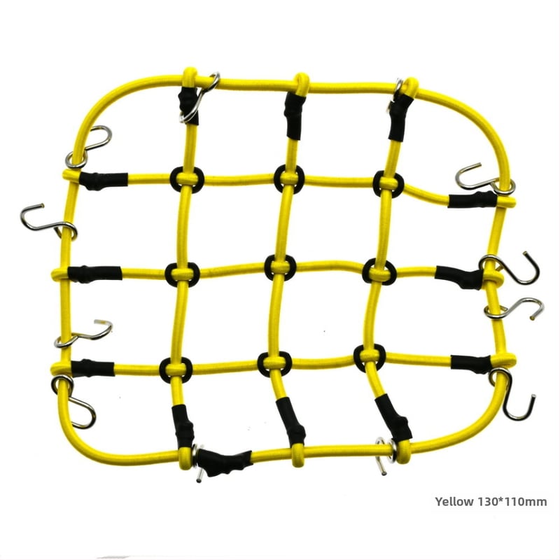 Δ90 1:10 Δίκτυο αποσκευών οροφής – καουτσούκ σχοινί, εξαρτήματα διακόσμησης μοντέλου, τροποποίηση DIY, μεγάλο και μικρό δίχτυ, συναρμολόγηση