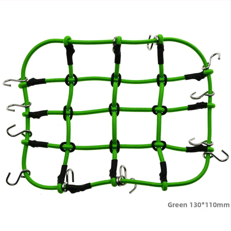 Δ90 1:10 Δίκτυο αποσκευών οροφής – καουτσούκ σχοινί, εξαρτήματα διακόσμησης μοντέλου, τροποποίηση DIY, μεγάλο και μικρό δίχτυ, συναρμολόγηση