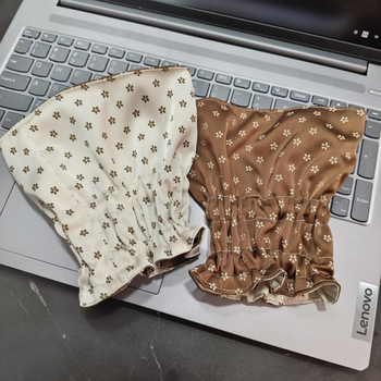 Unisex manšete za rukave za jaknu s perjem - cvjetni uzorak, japanski stil, polukroj dizajn, poliester, otporan na mrlje