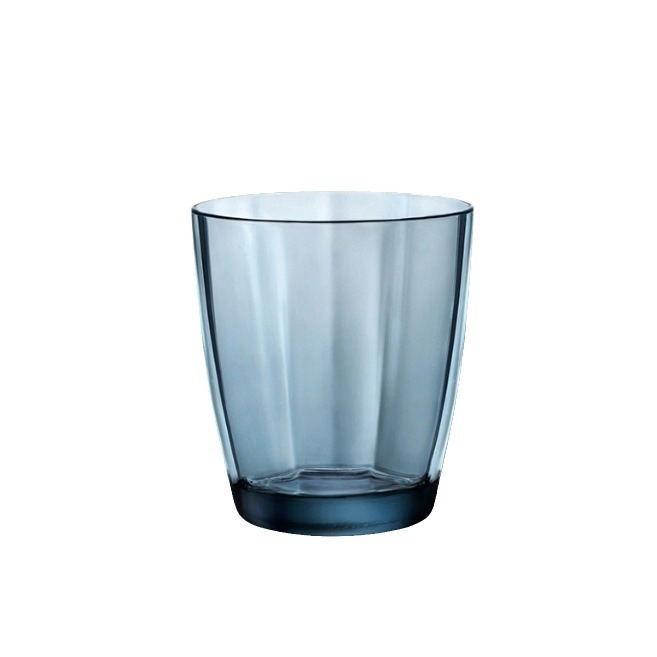 Set čaša za četkicu i vodu za usta od stakla soda-lime, cilindričnog oblika, jednovojni uzorak, moderan minimalistički stil, šest komada