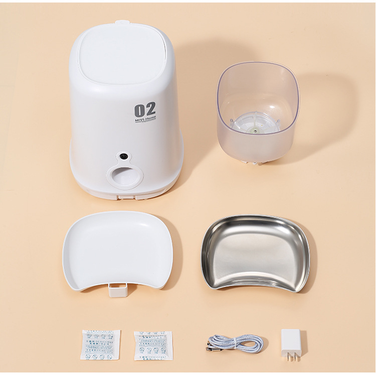 Pametni hranilnik za kućne ljubimce za mačke i pse, s odvojivim dizajnom, jednostavan za čišćenje, vremensko dozirano hranjenje, upravljanje daljinskim putem i putem aplikacije