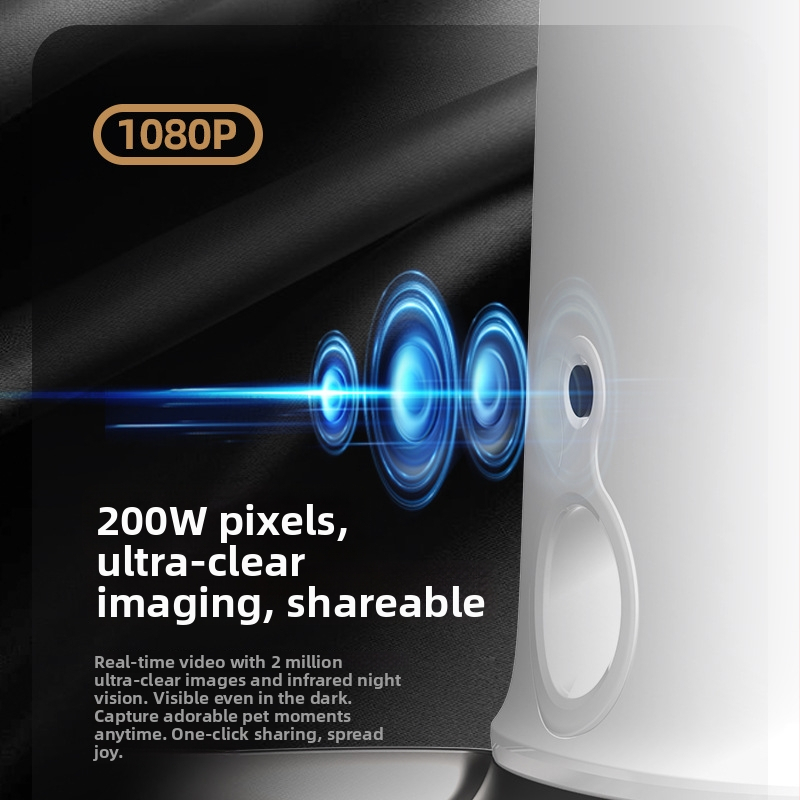 Pametni hranilnik za kućne ljubimce za mačke i pse, s odvojivim dizajnom, jednostavan za čišćenje, vremensko dozirano hranjenje, upravljanje daljinskim putem i putem aplikacije