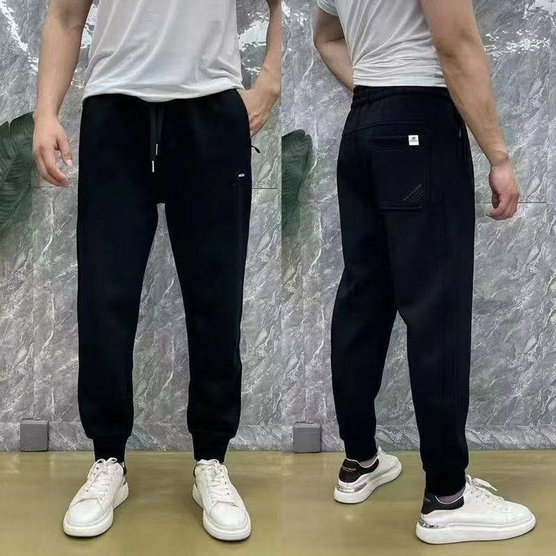 Muške casual ravne hlače s visokim strukom, gusta tkanina, bambus vlakno, japanski retro stil