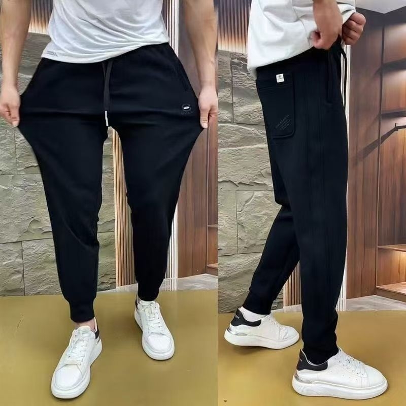 Muške casual ravne hlače s visokim strukom, gusta tkanina, bambus vlakno, japanski retro stil