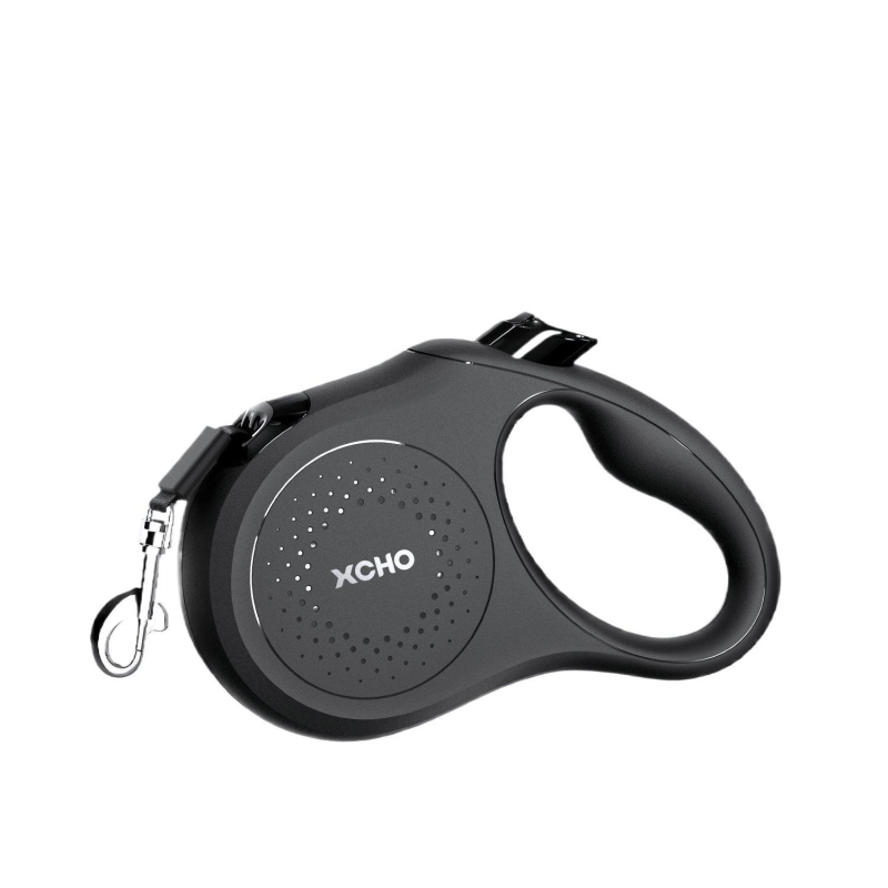 Αναδιπλόμενη νάιλον λουρί σκύλου για μεσαίου μεγέθους σκύλους με κλείδωμα ενός κουμπιού