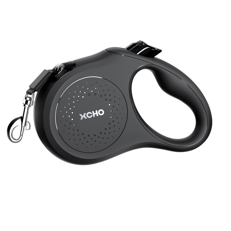 Αναδιπλόμενη νάιλον λουρί σκύλου για μεσαίου μεγέθους σκύλους με κλείδωμα ενός κουμπιού