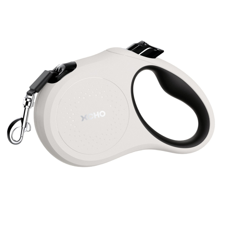 Αναδιπλόμενη νάιλον λουρί σκύλου για μεσαίου μεγέθους σκύλους με κλείδωμα ενός κουμπιού