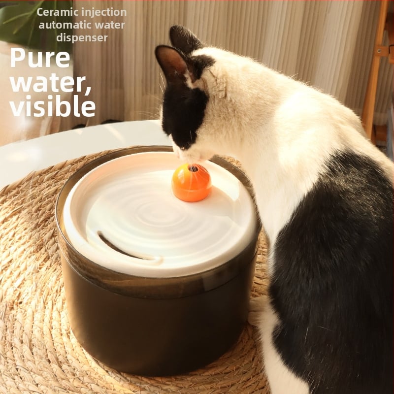 Posuda za vodu za kućne ljubimce s velikim kapacitetom, automatsko filtriranje i cirkulacija, otporna na prevrnuće, keramička, za mačke, odvojiva