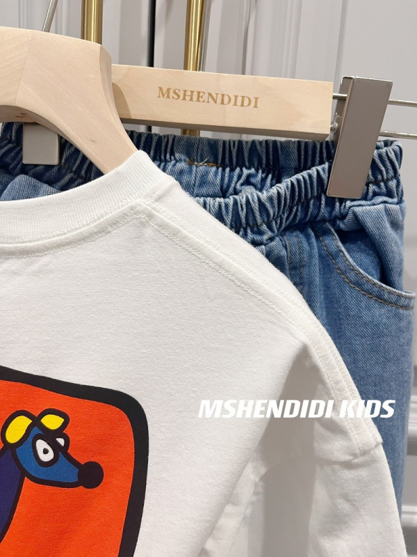 Dječja majica s japanskim stilom i slatkom ilustracijom, unisex, kratki rukav, 95% pamuk, za djecu 3-8 godina, ljeto 2025