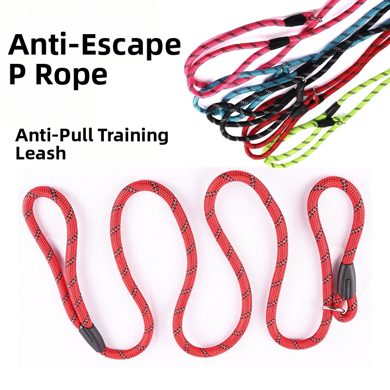 Πλεκτός λουρί σκύλου από νάιλον – ανακλαστικό, όλα σε ένα για εκπαίδευση, εξωτερικούς περιπάτους