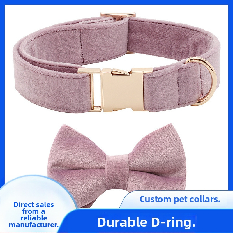 Σετ περιλαίμιο σκύλου από ύφασμα με αναδιπλούμενο λουρί και εξατομικευμένη χάραξη — μάρκα KIKO