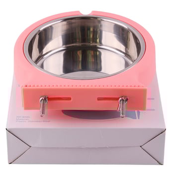 Viseća posuda za hranjenje za kućne ljubimce od nehrđajućeg čelika, otporna na prevrnuće, za pse i mačke