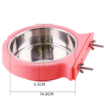 Viseća posuda za hranjenje za kućne ljubimce od nehrđajućeg čelika, otporna na prevrnuće, za pse i mačke