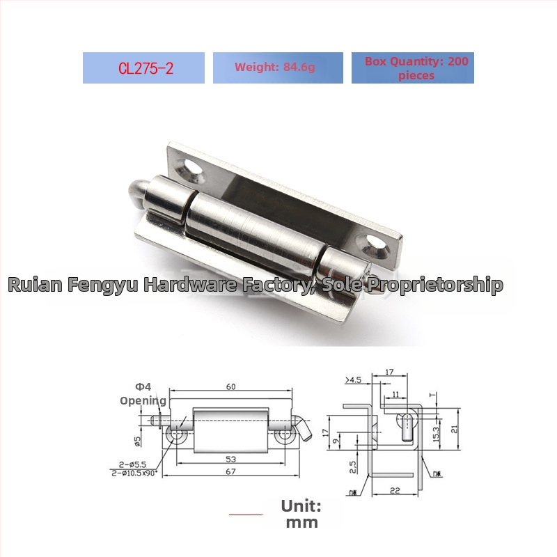 Skriveni šark od nehrđajućeg čelika za ormariće, SUS201/SUS304/SUS316, elektroforetska završna obrada, moderni minimalistički stil