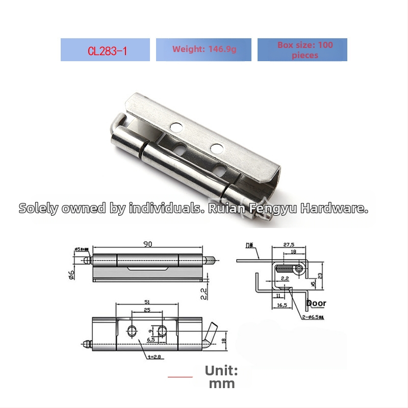 Skriveni šark od nehrđajućeg čelika za ormariće, SUS201/SUS304/SUS316, elektroforetska završna obrada, moderni minimalistički stil