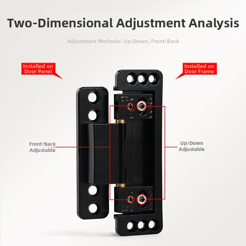 Dvodimenzionalno podesivi skriveni šarnir za aluminijsko-drvena vrata uskog profila, cinkov legura, marka Noca