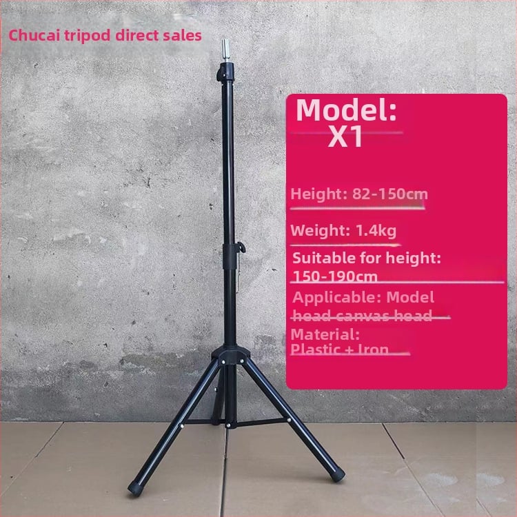 Glava za lutku za periku s tripodom – duga svila kosa, duge kovrče s ofinou, može se bojiti, podrška oblikovanju glave