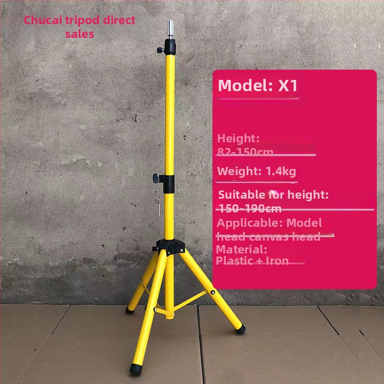 Glava za lutku za periku s tripodom – duga svila kosa, duge kovrče s ofinou, može se bojiti, podrška oblikovanju glave