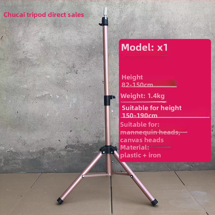 Glava za lutku za periku s tripodom – duga svila kosa, duge kovrče s ofinou, može se bojiti, podrška oblikovanju glave