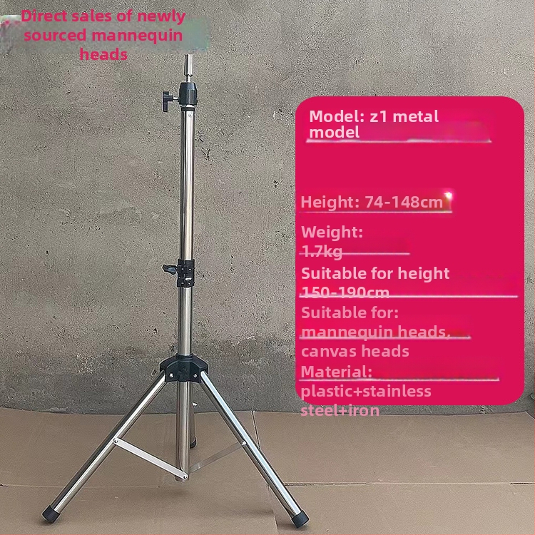 Glava za lutku za periku s tripodom – duga svila kosa, duge kovrče s ofinou, može se bojiti, podrška oblikovanju glave