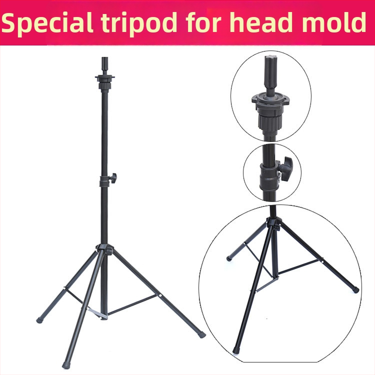 Glava za lutku za periku s tripodom – duga svila kosa, duge kovrče s ofinou, može se bojiti, podrška oblikovanju glave