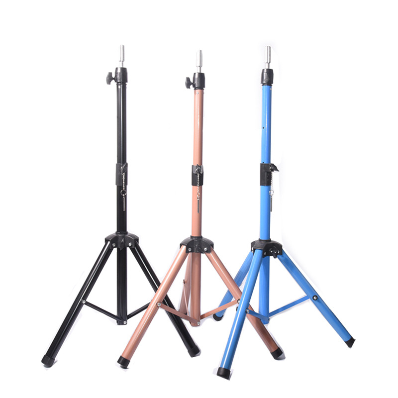 Glava za lutku za periku s tripodom – duga svila kosa, duge kovrče s ofinou, može se bojiti, podrška oblikovanju glave