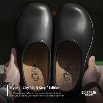 Férfi EVA klumpa vastag talppal, vízálló, slip-on, kültéri nyári papucs