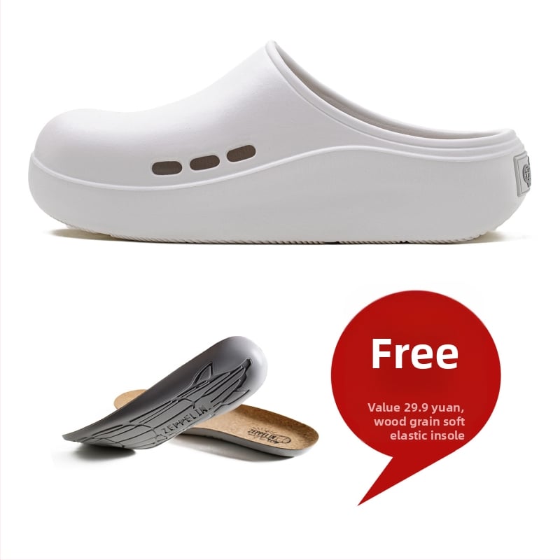 Férfi EVA klumpa vastag talppal, vízálló, slip-on, kültéri nyári papucs