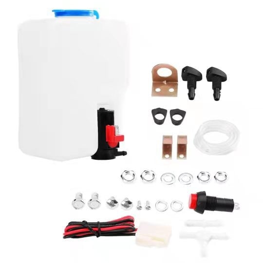 Youcheng univerzalni set za pranje vjetrobranskog stakla za automobil, 12V, kompatibilan s ATV/UTV i vozilima na plaži
