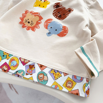 Dječje T‑shirt, unisex, japanski stil, dugi rukav, okrugli izrez, 90% pamuk