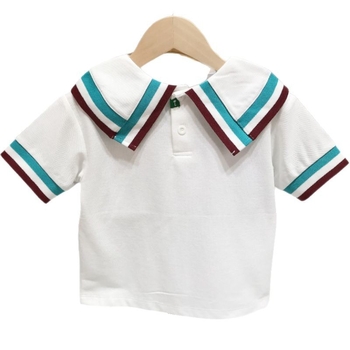 Unisex dječje kratke rukave majice, 100% pamuk, crtani uzorak, ljeto 2025