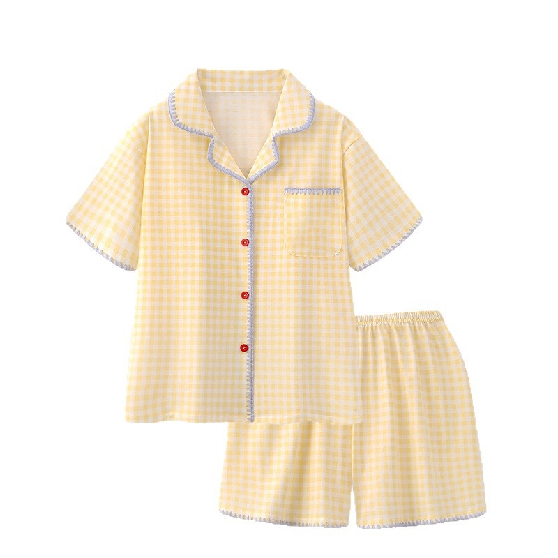 Ženski set pidžama Cloud Cotton — poliester, 3/4 rukav, kratke hlače, tanak