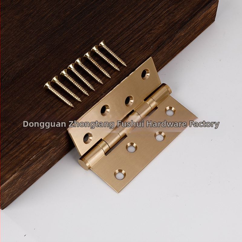 Šarnir s ležajem, bakreni, završna obrada struganim žicom, model 3043, brend FUSUI, moderan jednostavan stil