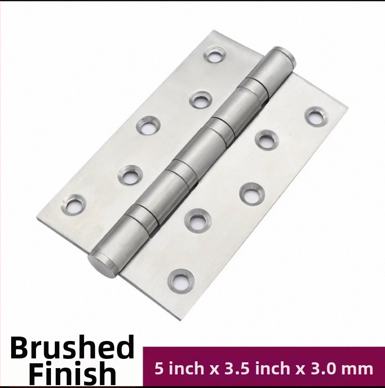 Sklopiva šarka od nehrđajućeg čelika 304 za drvena vrata i namještaj, brušeni završetak, debljina 3 mm, model 3043, tih rad