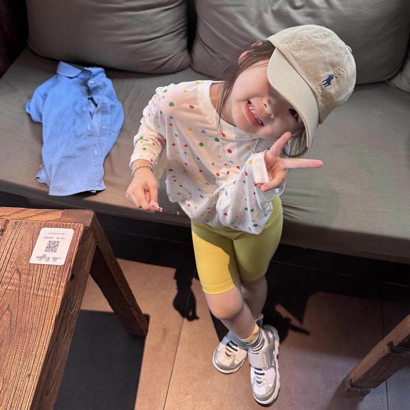 Unisex dječja pamučna majica s dugim rukavima, korejskog stila, crtani motiv s točkicama, UV zaštita, za dob 1–8 godina