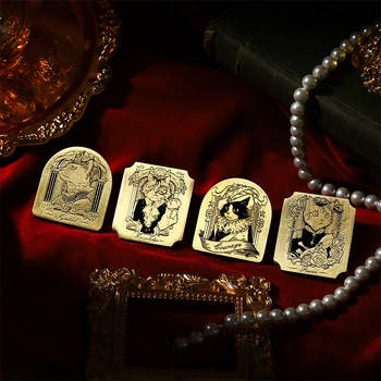 Clip pentru notebook din aliaj de zinc, cu motiv aristocrat de pisică – stil vintage, brand Yu xian, lansare 2025-11-14