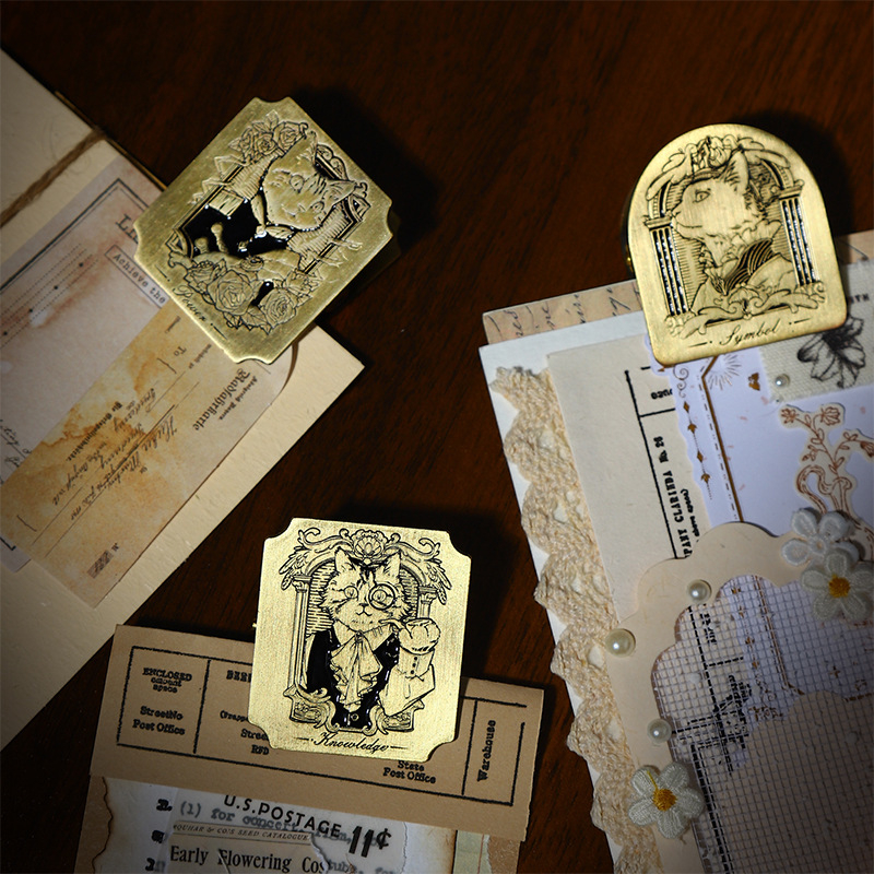 Clip pentru notebook din aliaj de zinc, cu motiv aristocrat de pisică – stil vintage, brand Yu xian, lansare 2025-11-14