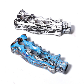  Univerzális váltókar gomb műgyantából graffiti mintával, univerzális kompatibilitás, négy furatos rögzítés