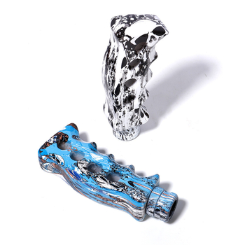  Univerzális váltókar gomb műgyantából graffiti mintával, univerzális kompatibilitás, négy furatos rögzítés