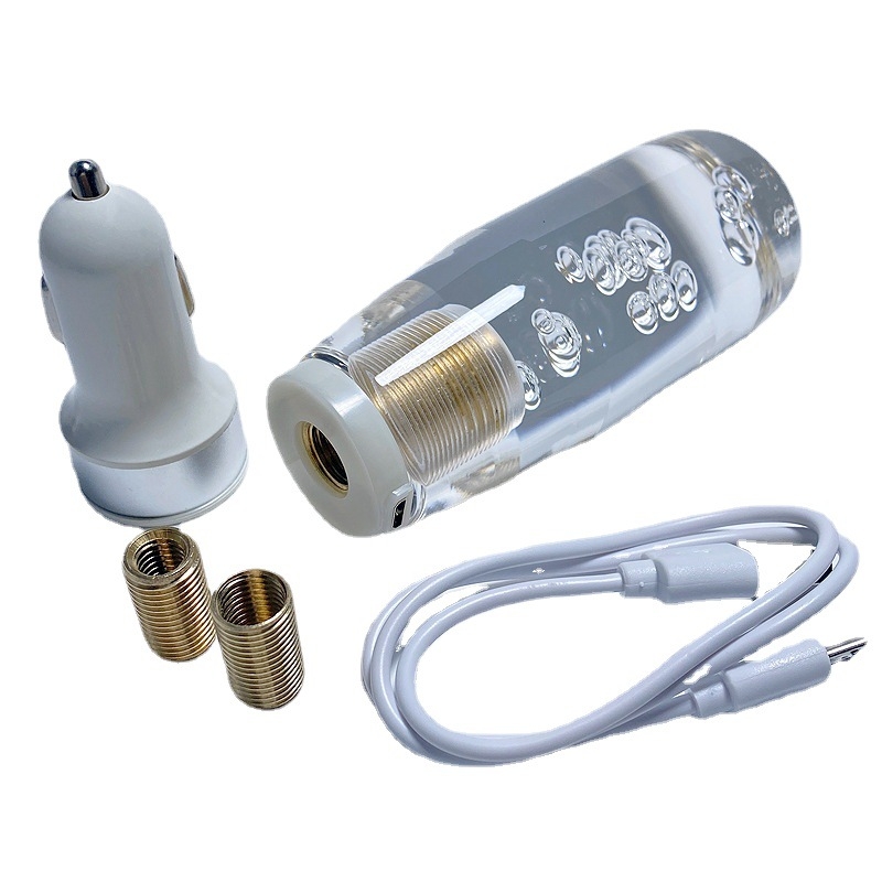 Cap LED pentru schimbător auto – design cilindric din cristal transparent; Brand Friendly chuang; Model Universal; Modele compatibile Universal