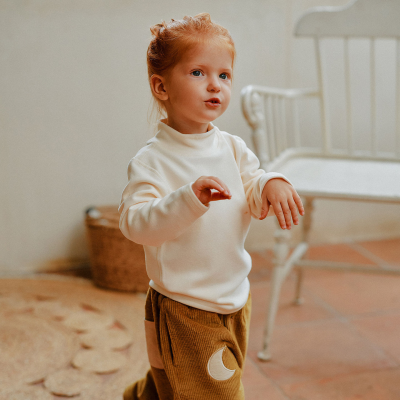 Dječja pamukova majica s dugim rukavima, unisex, za uzrast 1–3 godine, jesen 2025, pamuk tkanina, glavni sastav 27,9%, Sigurnosna klasa A