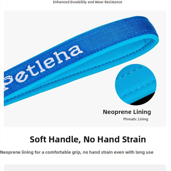 PETLEHA Pružni vodilica za trening psa s integriranim ovratnikom, ne teleskopski dizajn, poliester šnura i hardver od cinka